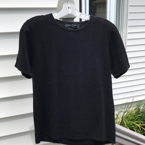 C’est City Short Sleeve  Top - Picture 1 of 8